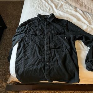 Vans All Black Flannel - mens medium